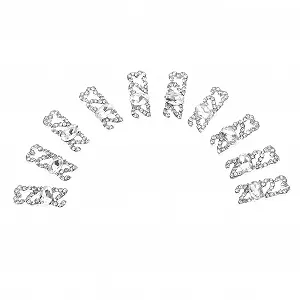 Украшения для ногтей FRCOLOR 30 шт. Цифры для ногтей, высококачественные съемные наклейки для творческого маникюра на дни рождения, праздники и особые случаи - Фото 1