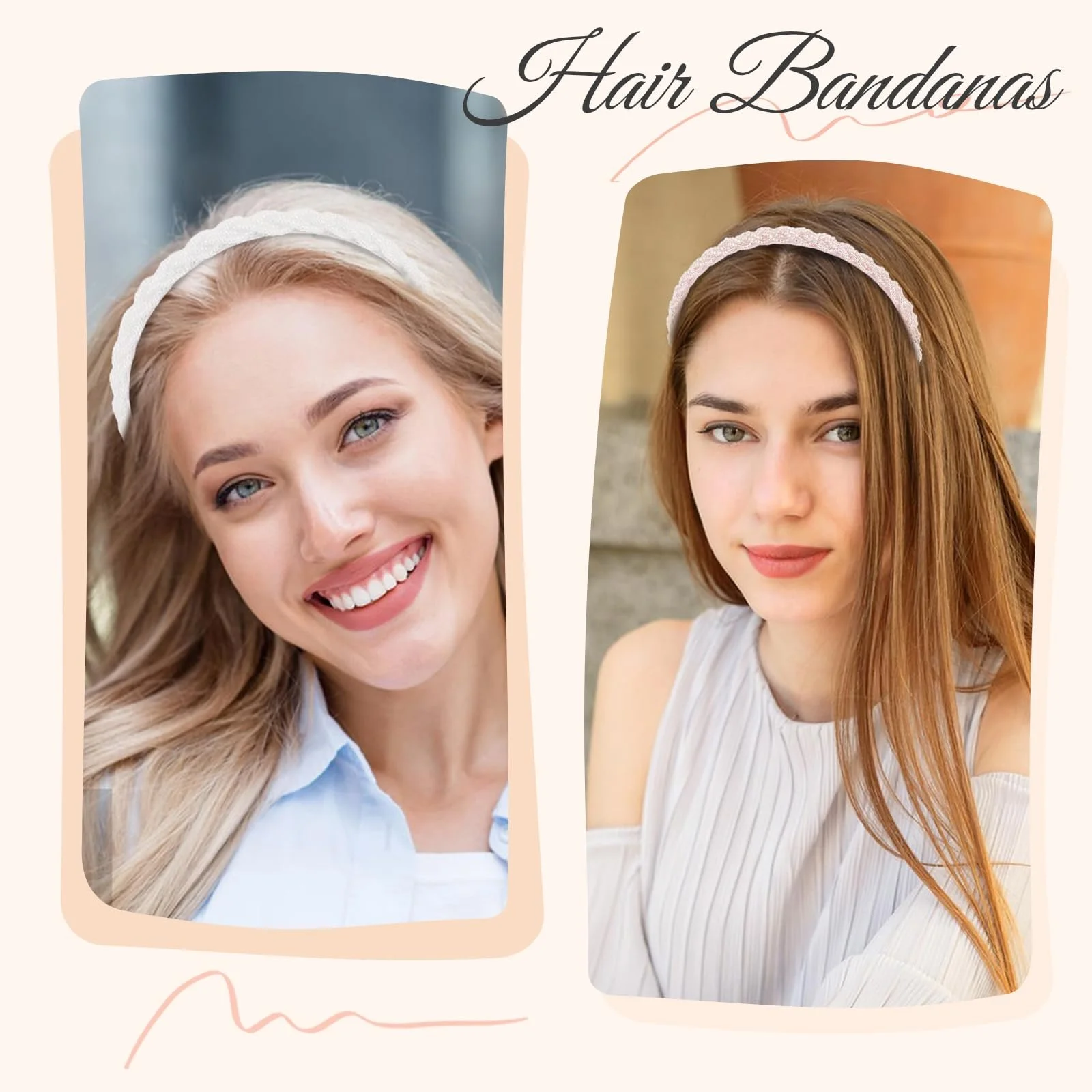 Обруч для волосся з перлами для жінок та дівчат, набір з 10, фото №3 Обруч для волосся з перлами для жінок та дівчат, набір з 10, фото №3