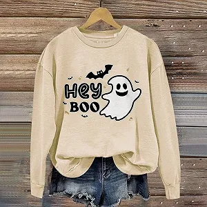 Женский свитшот на Хэллоуин с длинными рукавами synthetic.ua - Фото 1