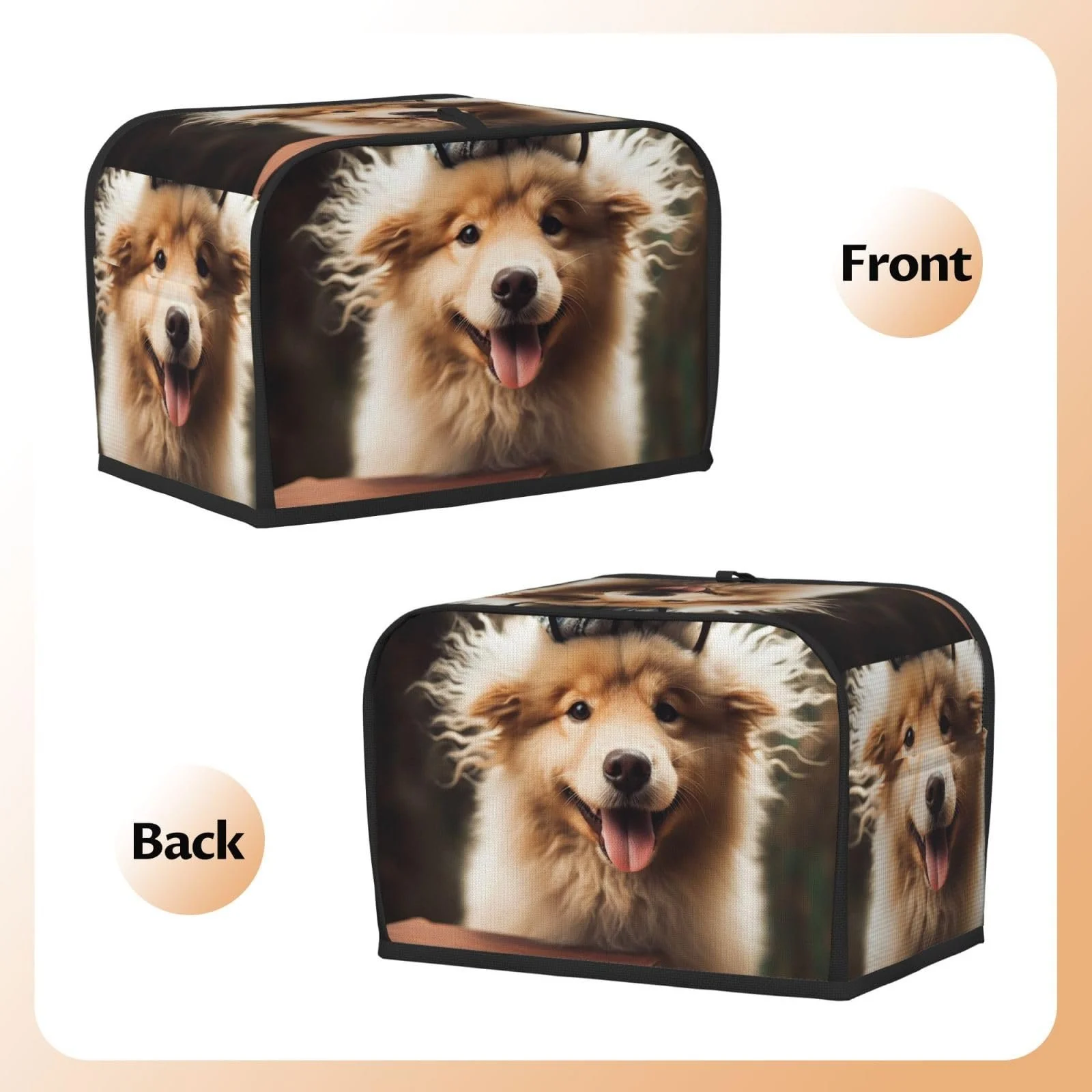 Чохол для тостера на 2 скибки з кишенями, надм'який, фото №6 Чохол для тостера на 2 скибки з кишенями, надм'який, фото №6