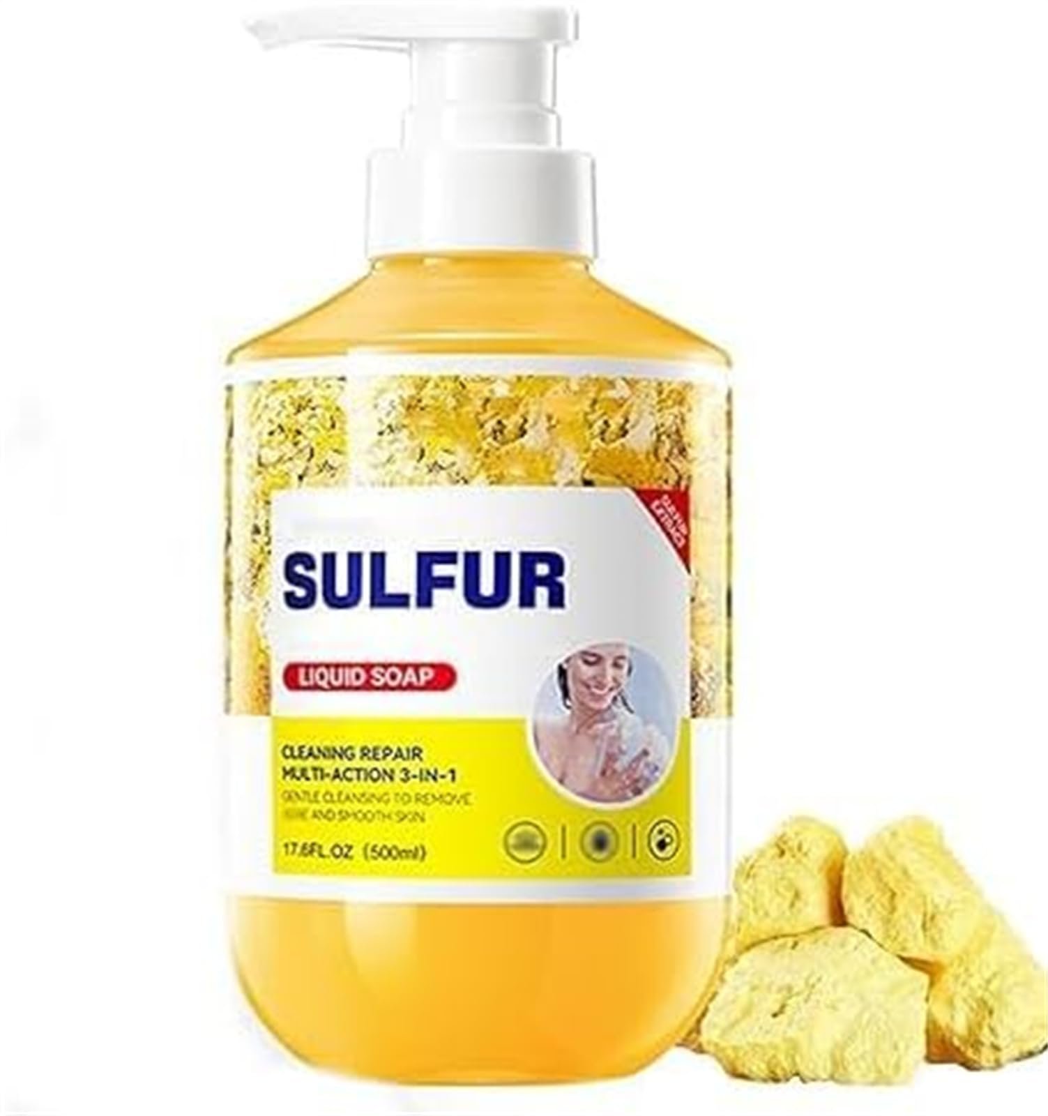 Гель для душу Sulfur Body Wash Cleaning Repair Multi-Action 3-в-1, фото №1