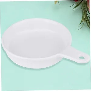 Форма для запікання LIFKOME керамічна кругла біла з однією ручкою synthetic.ua - Фото 1