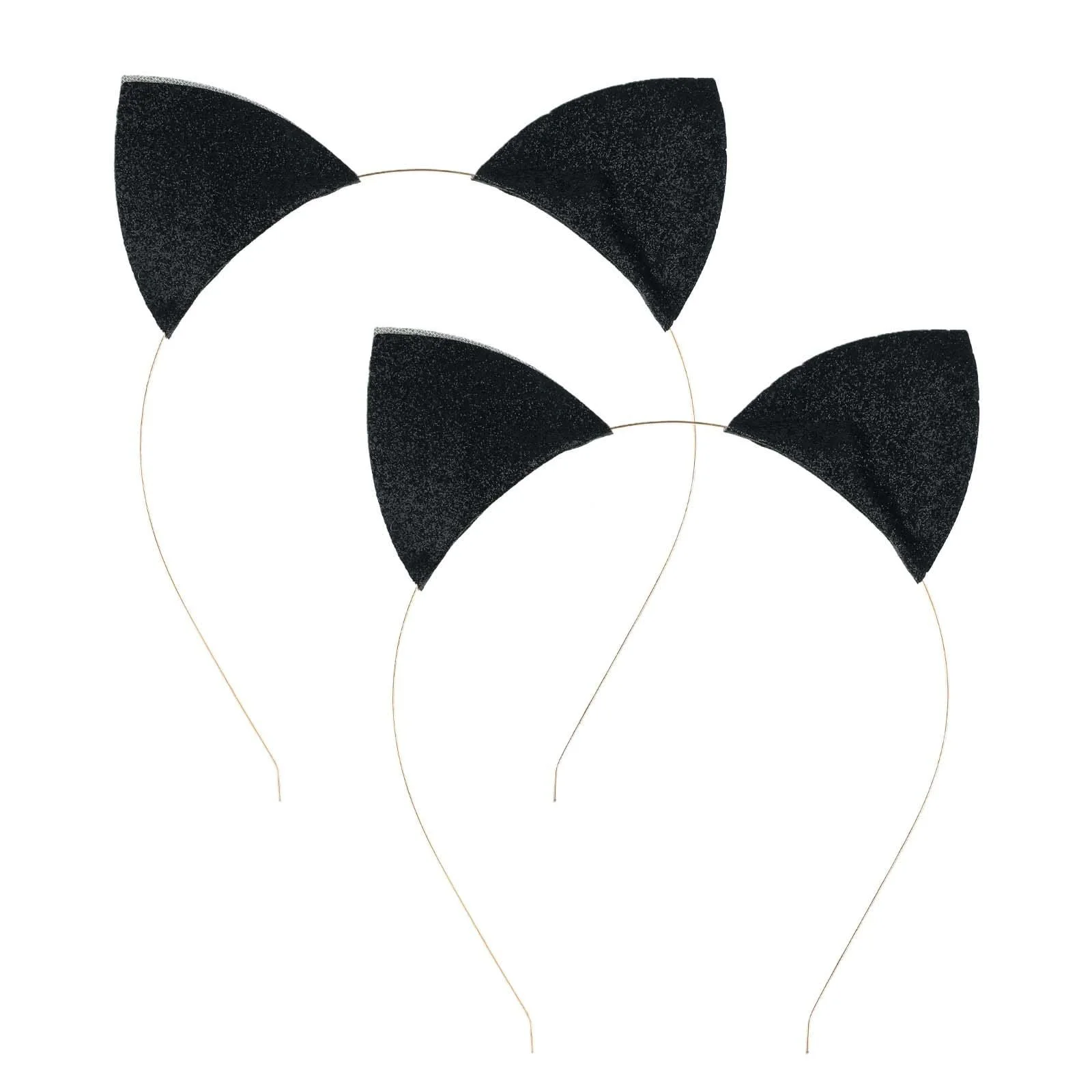 Обруч для волосся Вушка котика з блискітками, 2 шт., фото №8