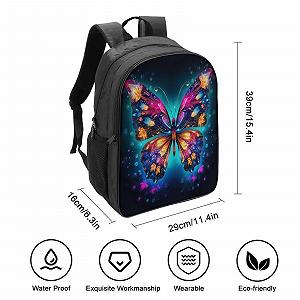 Рюкзак DPEOANEBN Butterfly 3D для дітей, великі шкільні ранці, подарунки до школи, 40x28x16 см synthetic.ua - Фото 1