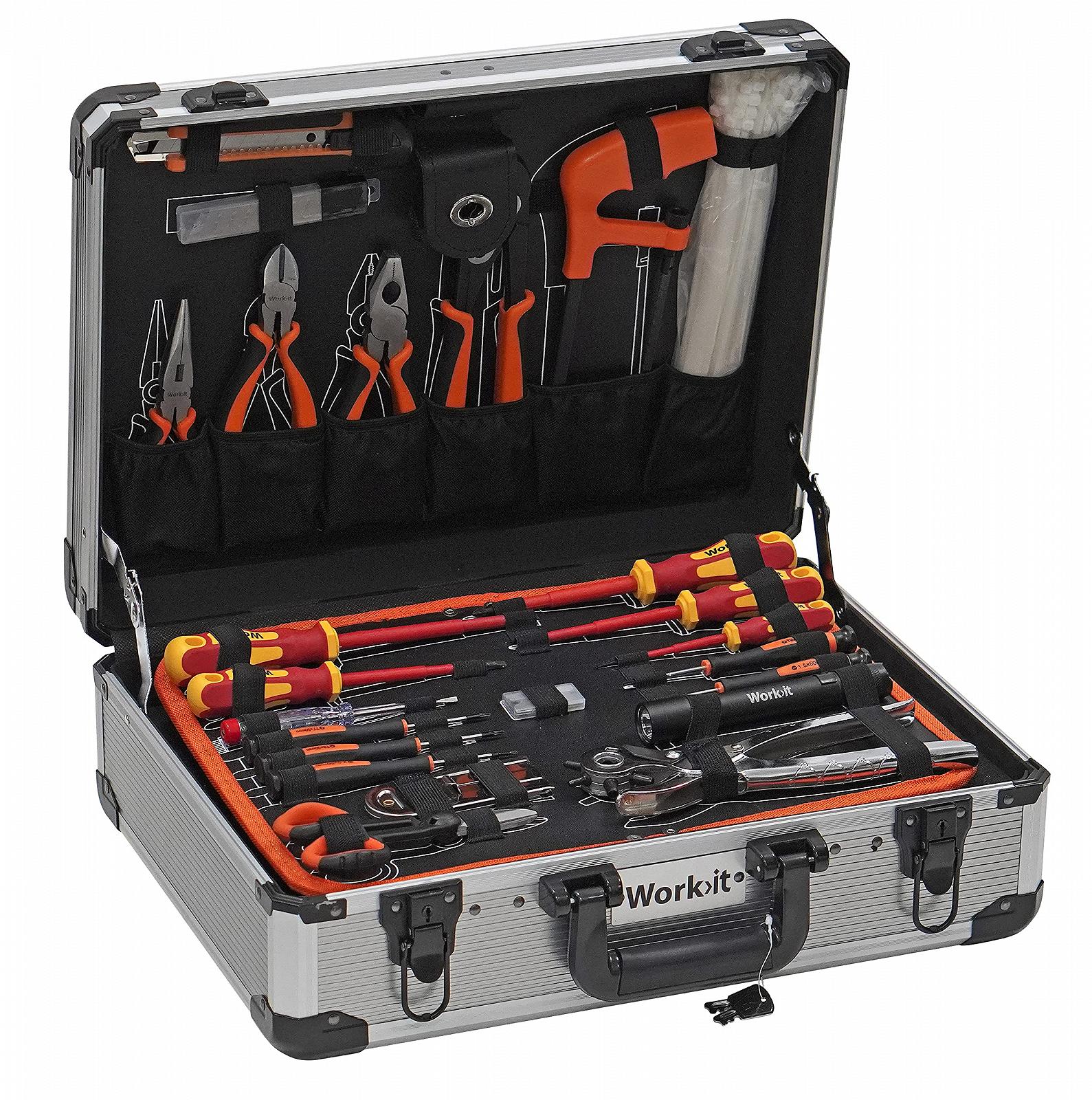 Набір HOME It 247 Piece DIY Tool Box Complete з прецизійними інструментами + алюмінієвий кейс, фото №3