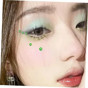 Самоклеящиеся кристаллы FRCOLOR 12 листов Разноцветные стразы для макияжа глаз, украшения тела, набор украшений для вечеринок synthetic.ua - Фото 1