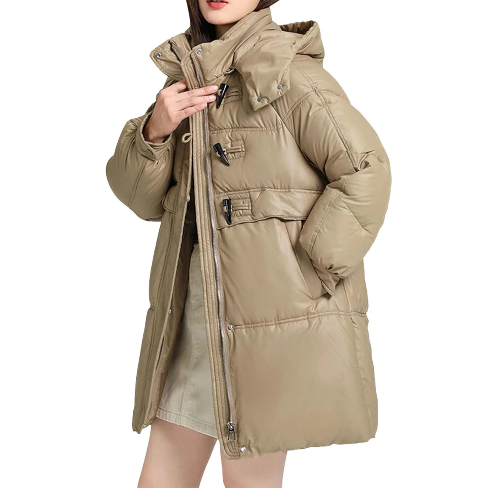 Женская куртка DKLOVIFU Парка Длинная, фото №1 Женская куртка DKLOVIFU Парка Длинная, фото №1