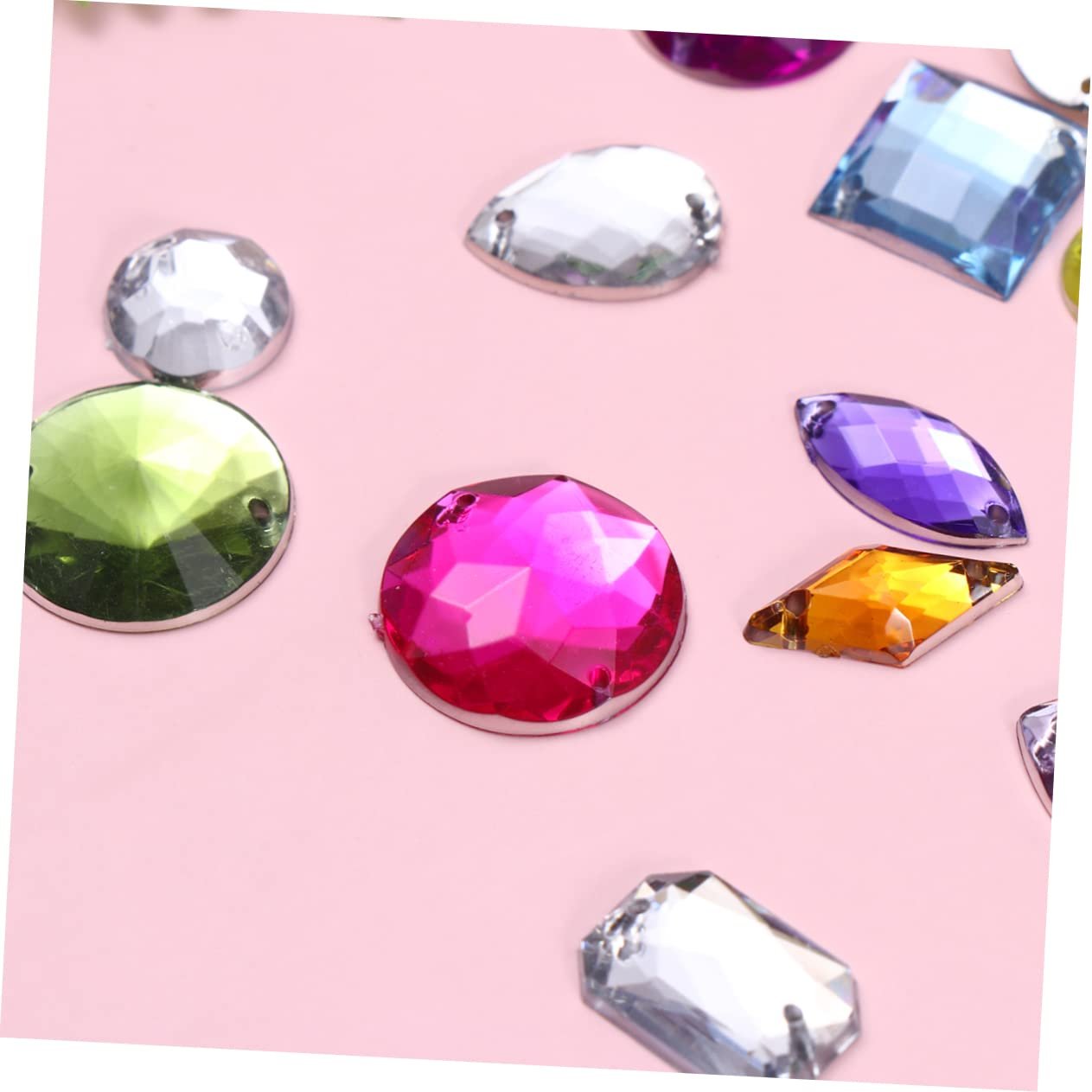 Круглі Стрази MERRYHAPY 100 шт. Різнокольорові, фото №6