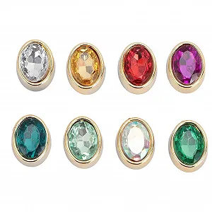 Стрази Плоскі Овальні для DIY Косплею Костюмів та Виготовлення Ювелірних Виробів, 40 шт synthetic.ua - Фото 1