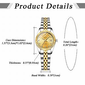 Наручные часы OIDEA Парные С датой Со стразами: Золотые Мужские часы Женские часы Аналоговые Кварцевые С календарем Циферблат со светящимися Стрелками Ремешок из нержавеющей стали цена на synthetic.ua - Фото 1 Наручные часы OIDEA Парные С датой Со стразами: Золотые Мужские часы Женские часы Аналоговые Кварцевые С календарем Циферблат со светящимися Стрелками Ремешок из нержавеющей стали synthetic.ua - Фото 1