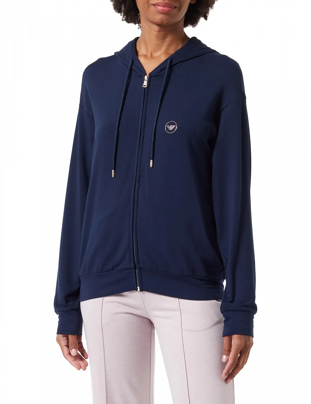 Жіноча толстовка на блискавці EMPORIO ARMANI Studs Micromodal, фото №1 Жіноча толстовка на блискавці EMPORIO ARMANI Studs Micromodal, фото №1