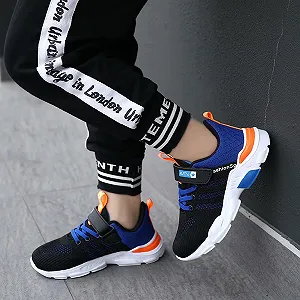 Кроссовки Детские Спортивные для мальчиков и девочек Комнатные для бега Легкие дышащие нескользящие 27-38 EU synthetic.ua - Фото 1