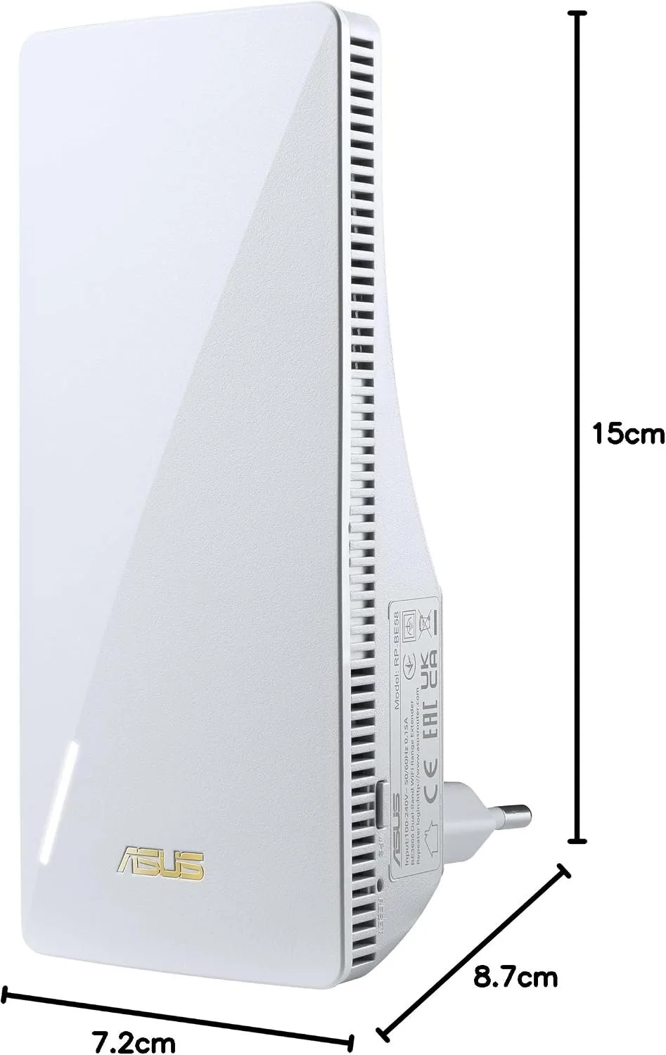 Ретранслятор Asus RP-BE58 Wi-Fi7 BE3600 Білий, фото №8 Ретранслятор Asus RP-BE58 Wi-Fi7 BE3600 Білий, фото №8