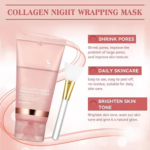 Нічна маска для обличчя з колагеном Collagen synthetic.ua - Фото 1