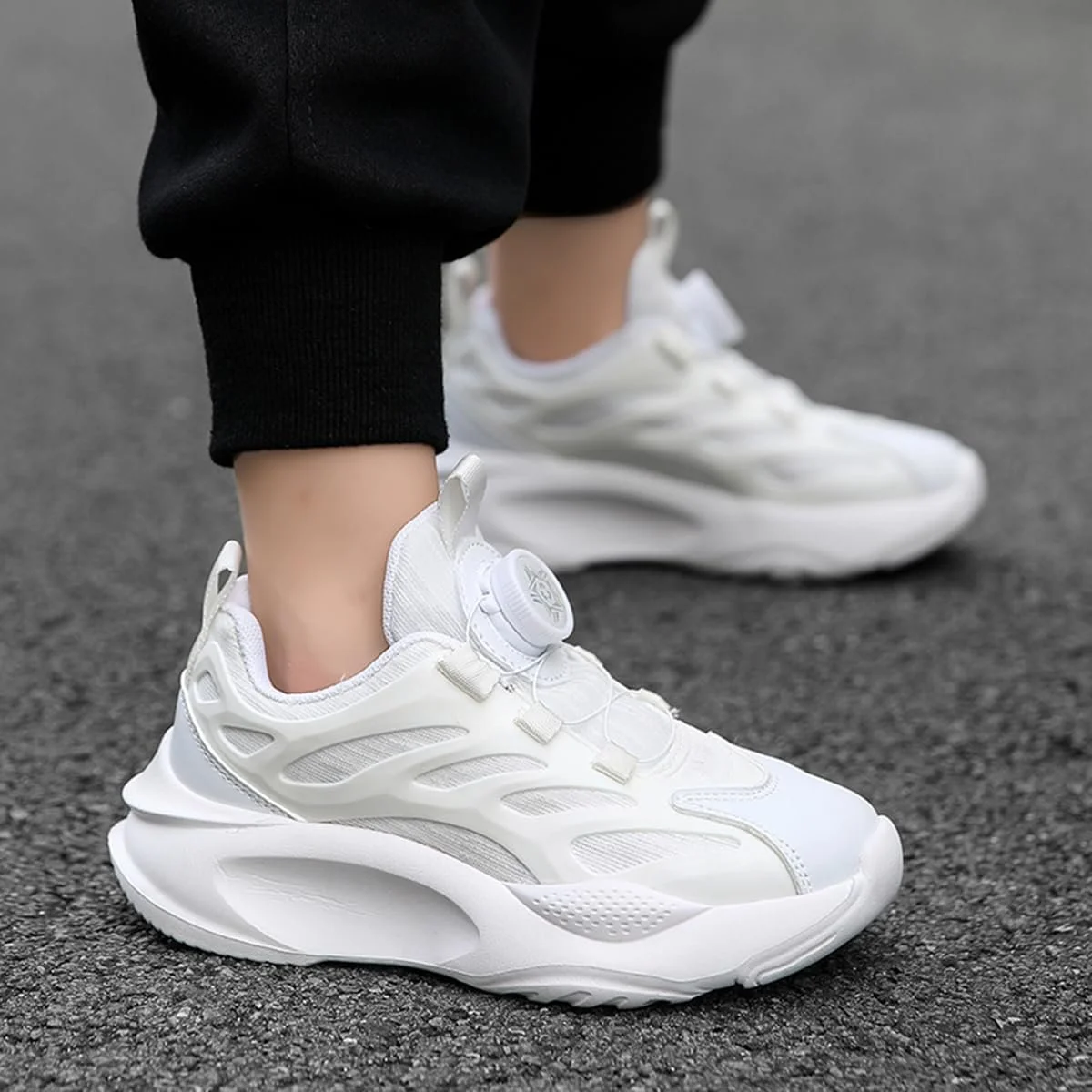 Кроссовки TBJ Детские Повседневные Спортивные Кроссовки для Мальчиков и Девочек с Вращающейся Ручкой, Дышащие, Легкие, фото №5