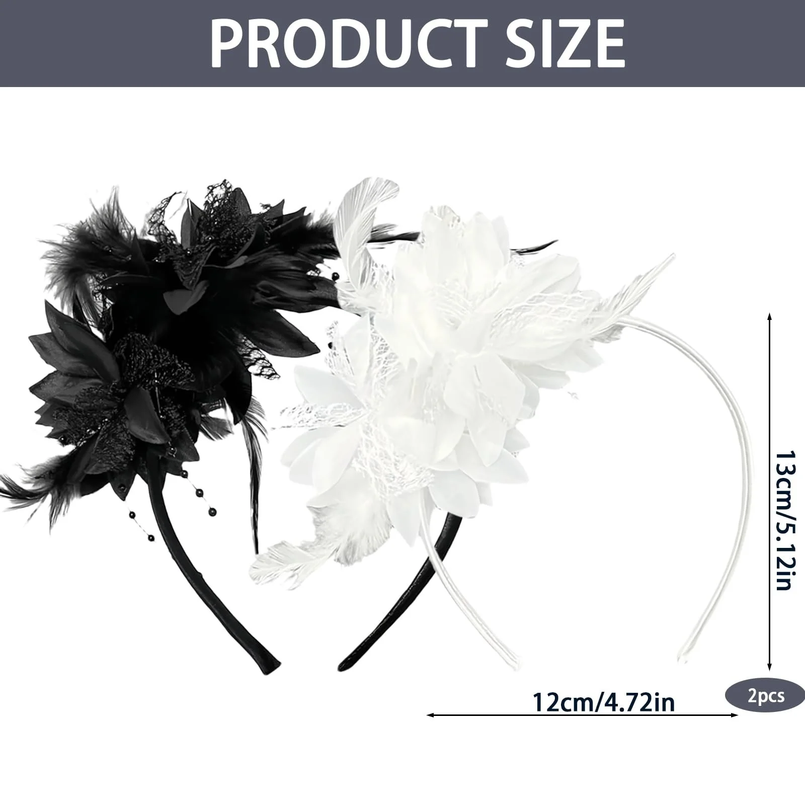 Аксесуари для волосся Набір з 2 Жіночий обруч для волосся, фото №2