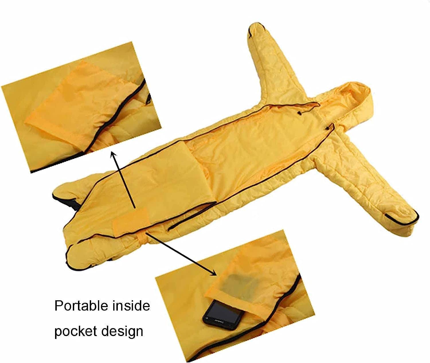 Спальний мішок MYVVKIA Portable Adult з рукавами для кемпінгу подорожей лікарні виживання дорослий, фото №3 Спальний мішок MYVVKIA Portable Adult з рукавами для кемпінгу подорожей лікарні виживання дорослий, фото №3