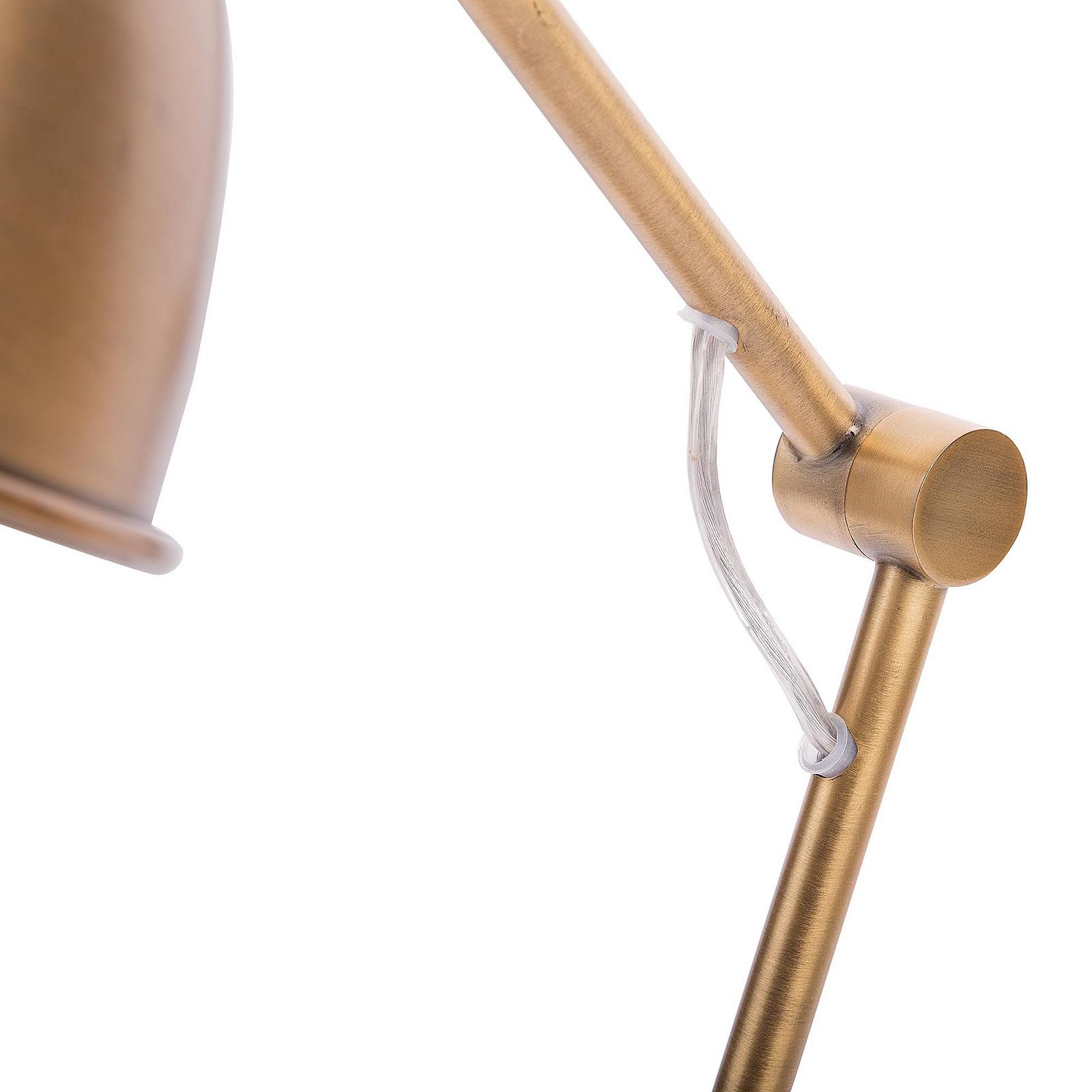 Настільна лампа Monsan сучасна латунь сталь 44 см латунь, фото №4