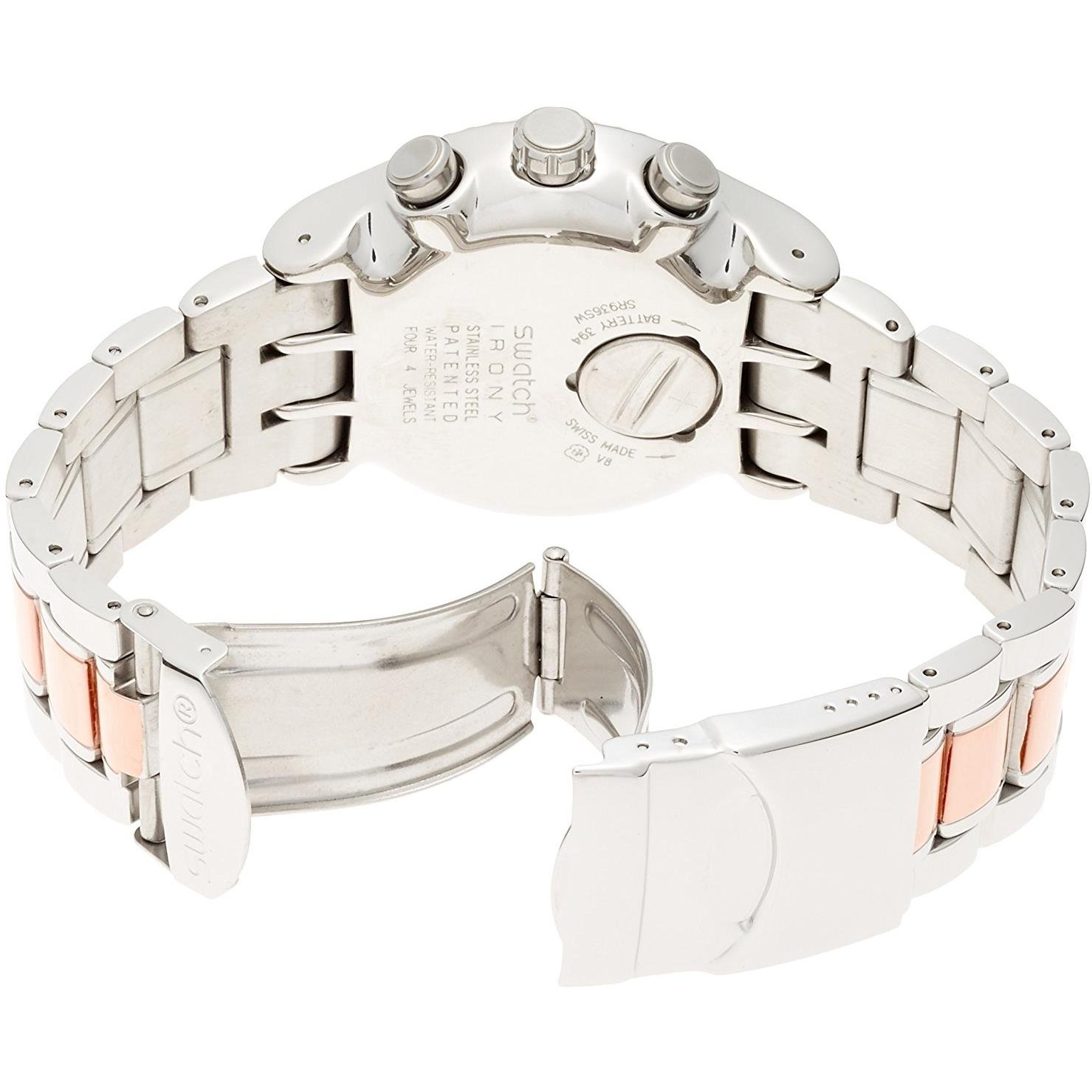Кварцевые цифровые часы Swatch мужские, нержавеющая сталь, ремешок YOS452G, фото №2