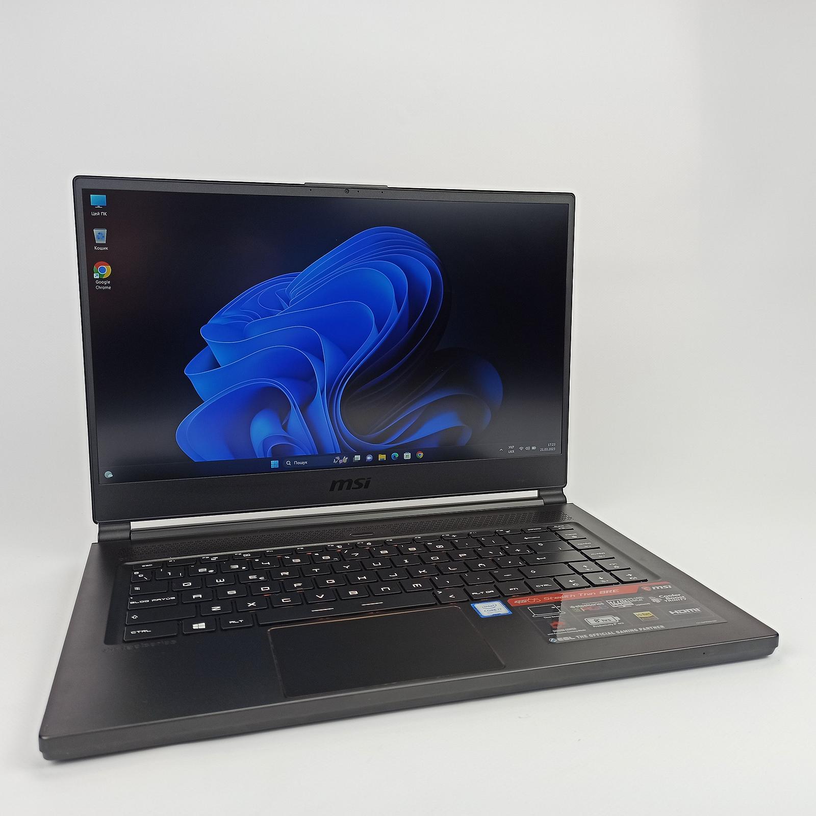 Ноутбук MSI GS65 Stealth Thin 8RE-252ES 15.6" i7-8750H 16/512GB GTX 1060 Умовно справний, потребує ремонту, фото №1