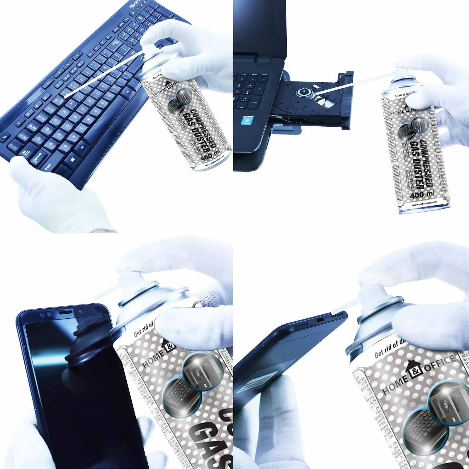 Пневматичний очищувач AABCOOLING K2 2 x 400 мл для електроніки та офісу, фото №7