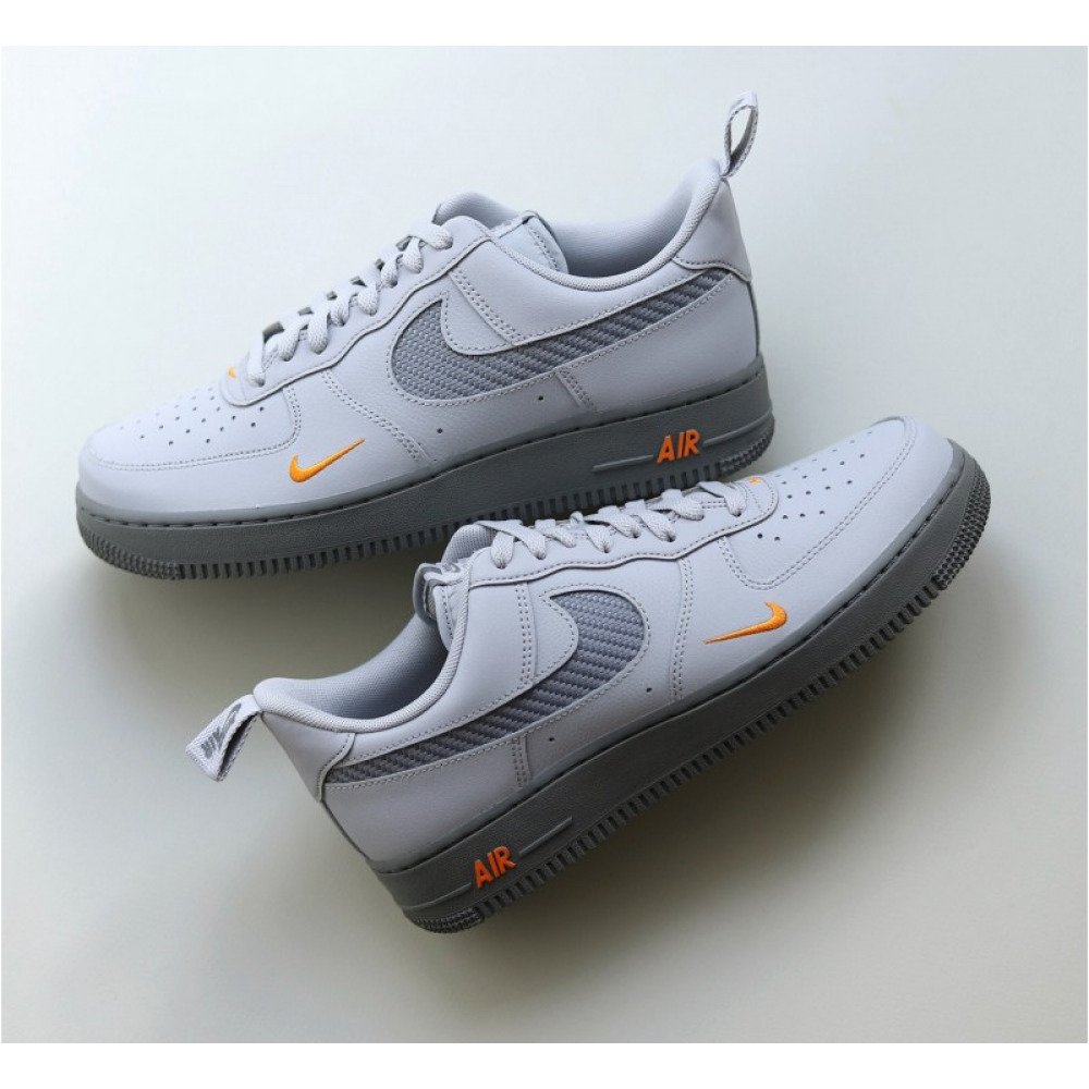 Кроссовки Nike Air Force 1 Low Wolf Grey Kumquat Размер 46, фото №3