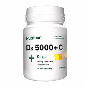 Витаминный комплекс EntherMeal D3 5000+С 60 капсул synthetic.ua - Фото 1