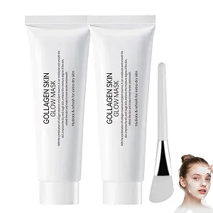 Маска для обличчя Молочна Collagen Wrapping, зволожуюча та освітлююча (2 шт.) - Фото 1