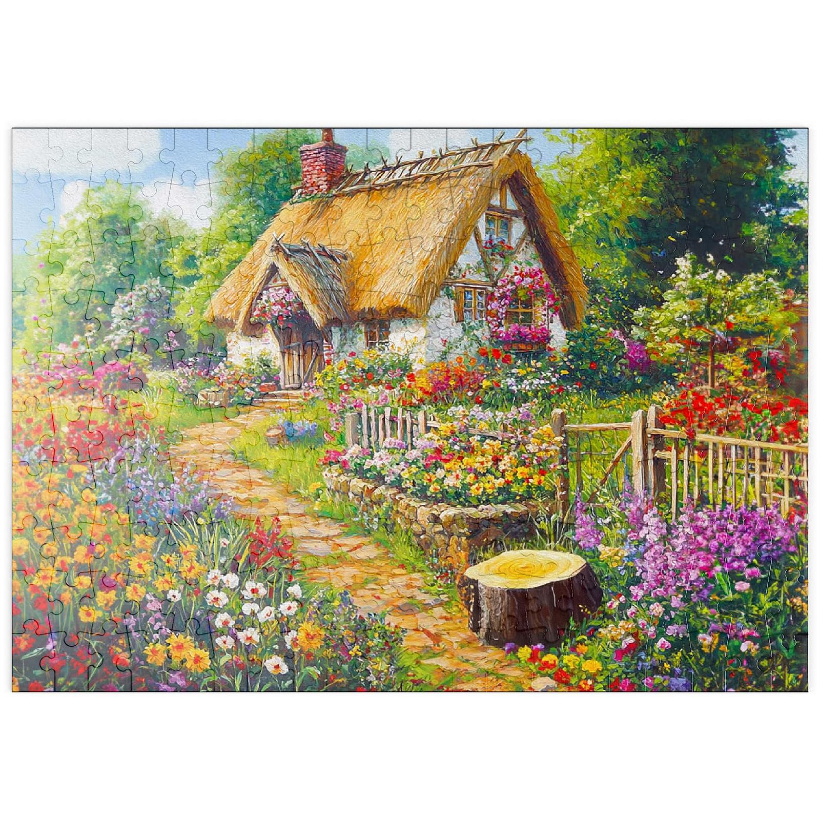 Пазл MyPuzzle Special Collection Romantic Cottage with Blooming Garden 200 элементов, фото №1