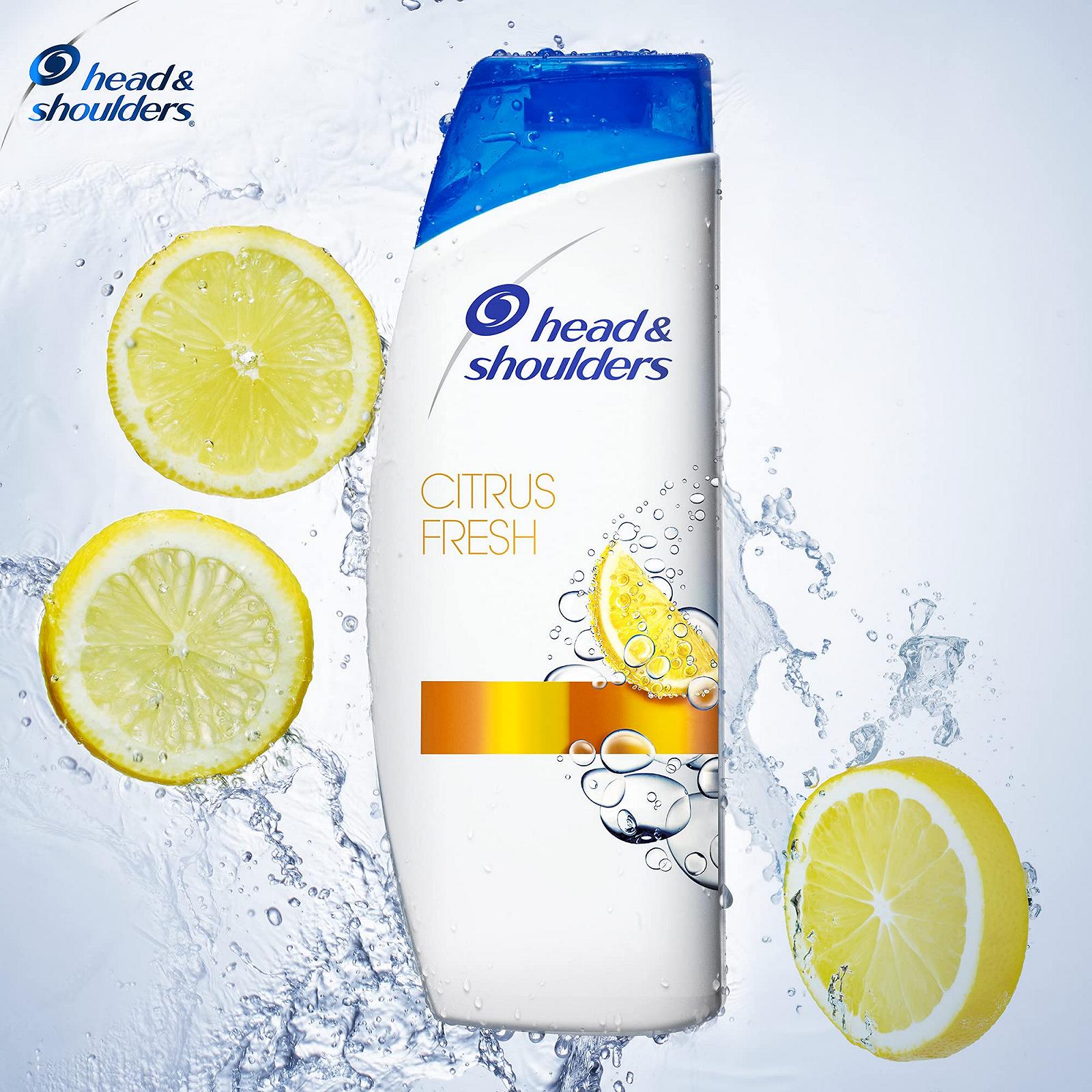 Шампунь Head & Shoulders Citrus Fresh Против Перхоти Для жирных волос Очищает и защищает Формула 3 x 285 мл, фото №2 Шампунь Head & Shoulders Citrus Fresh Против Перхоти Для жирных волос Очищает и защищает Формула 3 x 285 мл, фото №2