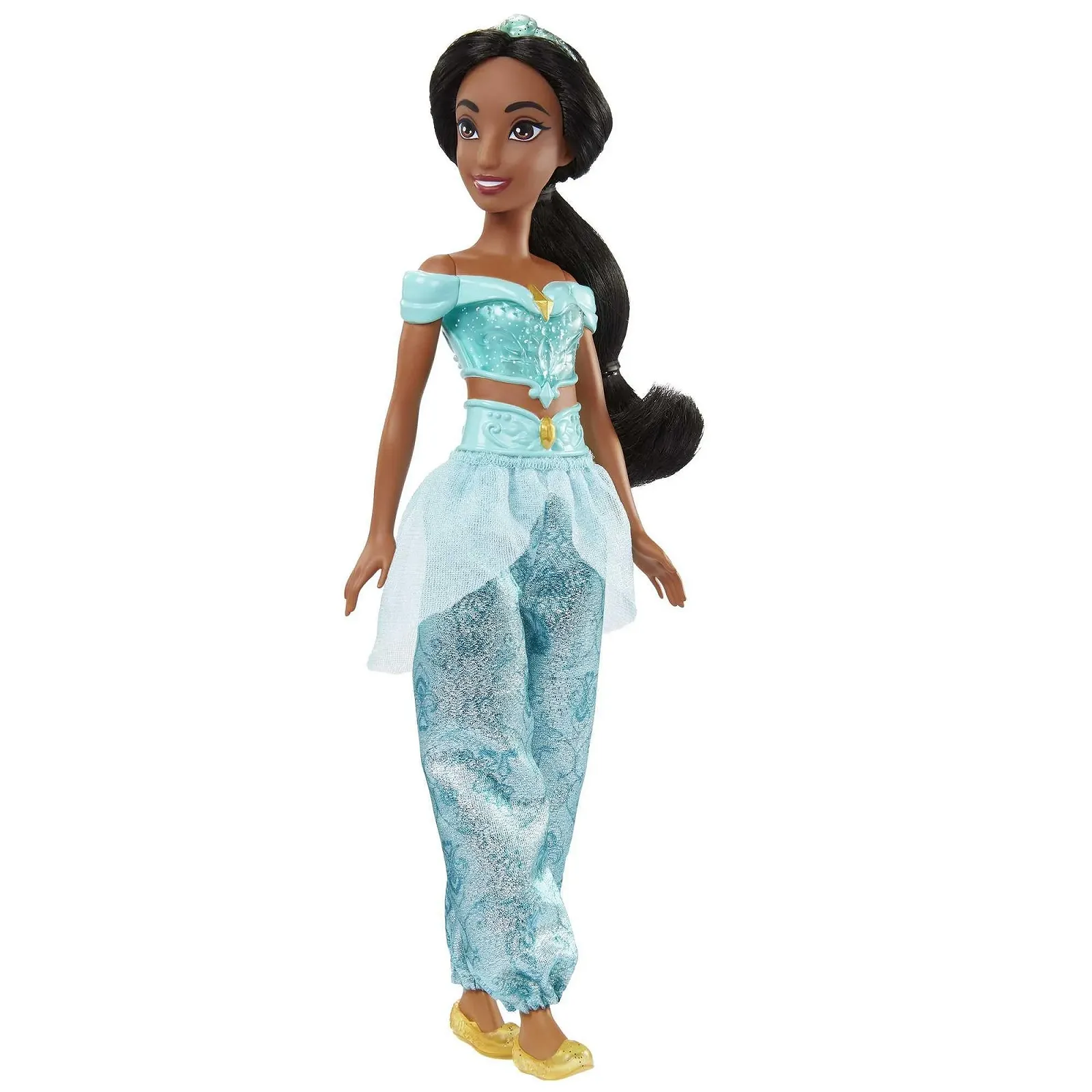Подвижная модная кукла Жасмин Mattel Disney Princess в блестящей одежде и аксессуарах, вдохновленная фильмом Disney, фото №7