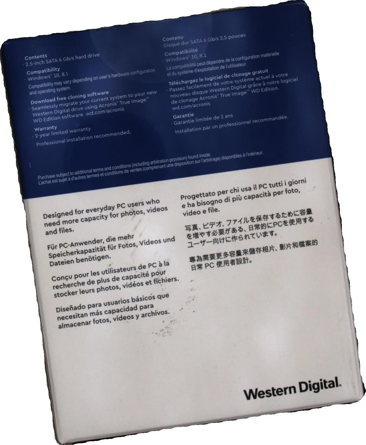 Жесткий диск Внутренний WD Blue 1ТБ 2.5" 5400 RPM SATA 6 Гбит/с 128 МБ Cache, фото №6