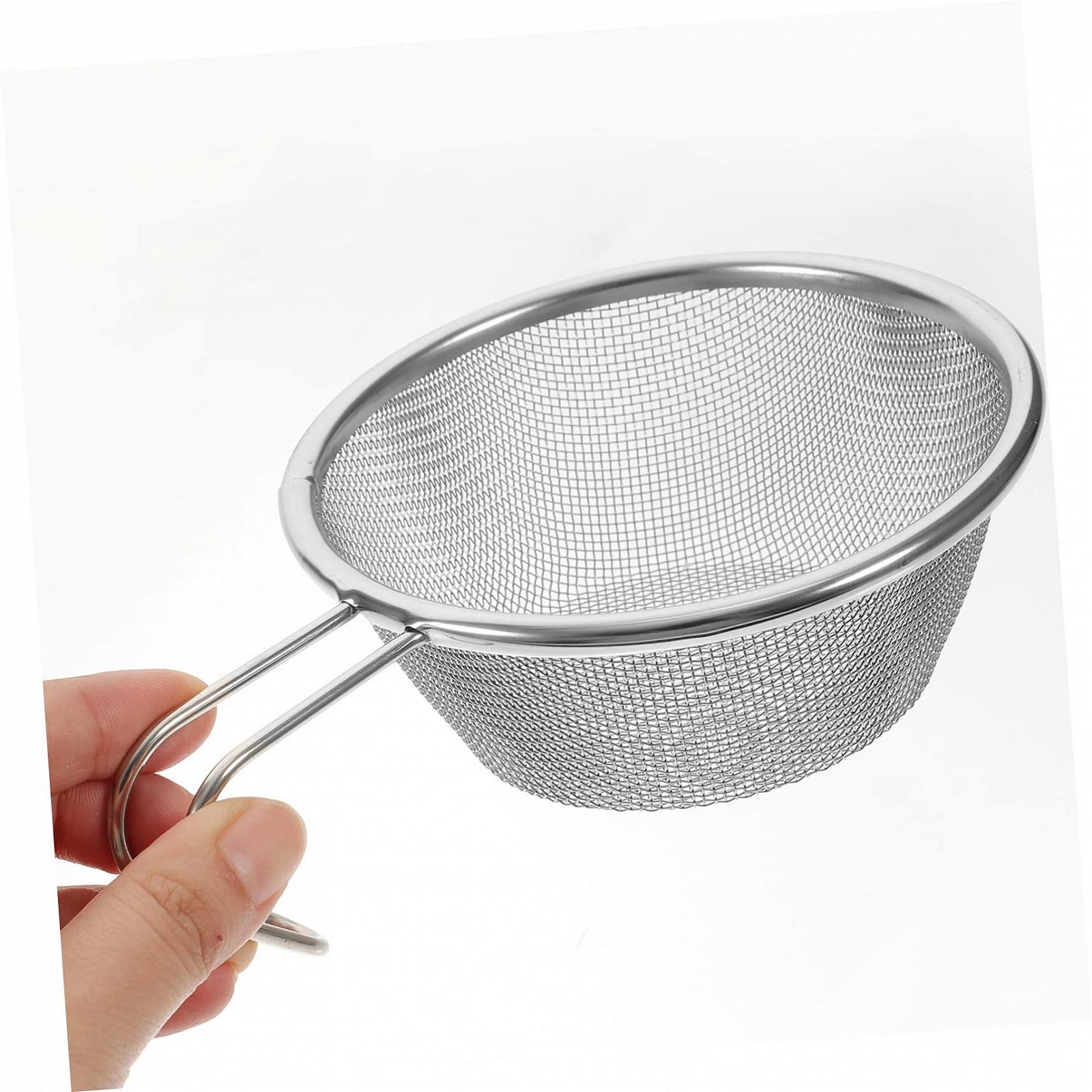 Сито WOONEKY 2St Syrah Mesh-Löffel Kaffeefilter Cocktailsieb Nudelsieb aus Netzgewebe Mesh-Sieb Netz edelstahlschüsseln edelstahlnapf Siebe feinmaschig Küchenversorgung Rostfreier Stahl Silver, фото №7