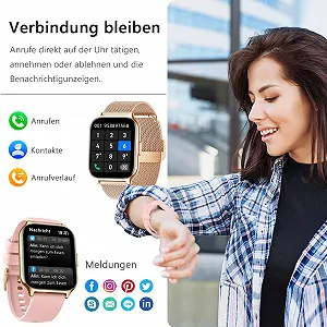 Смарт-годинник для чоловіків та жінок, монітор сну, SpO2, спортивний годинник, крокомір synthetic.ua - Фото 1