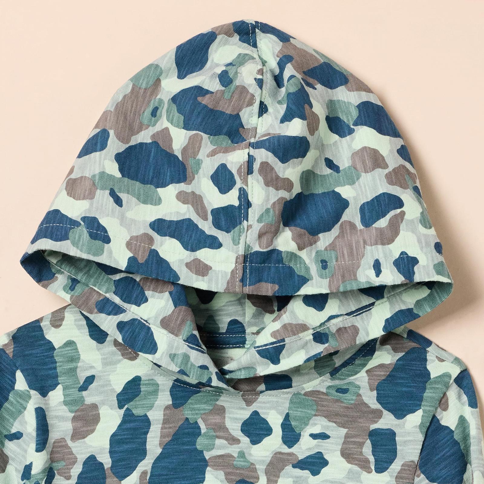 Лёгкая футболка с длинным рукавом и капюшоном Amazon Essentials для мальчиков, 2 шт., фото №4