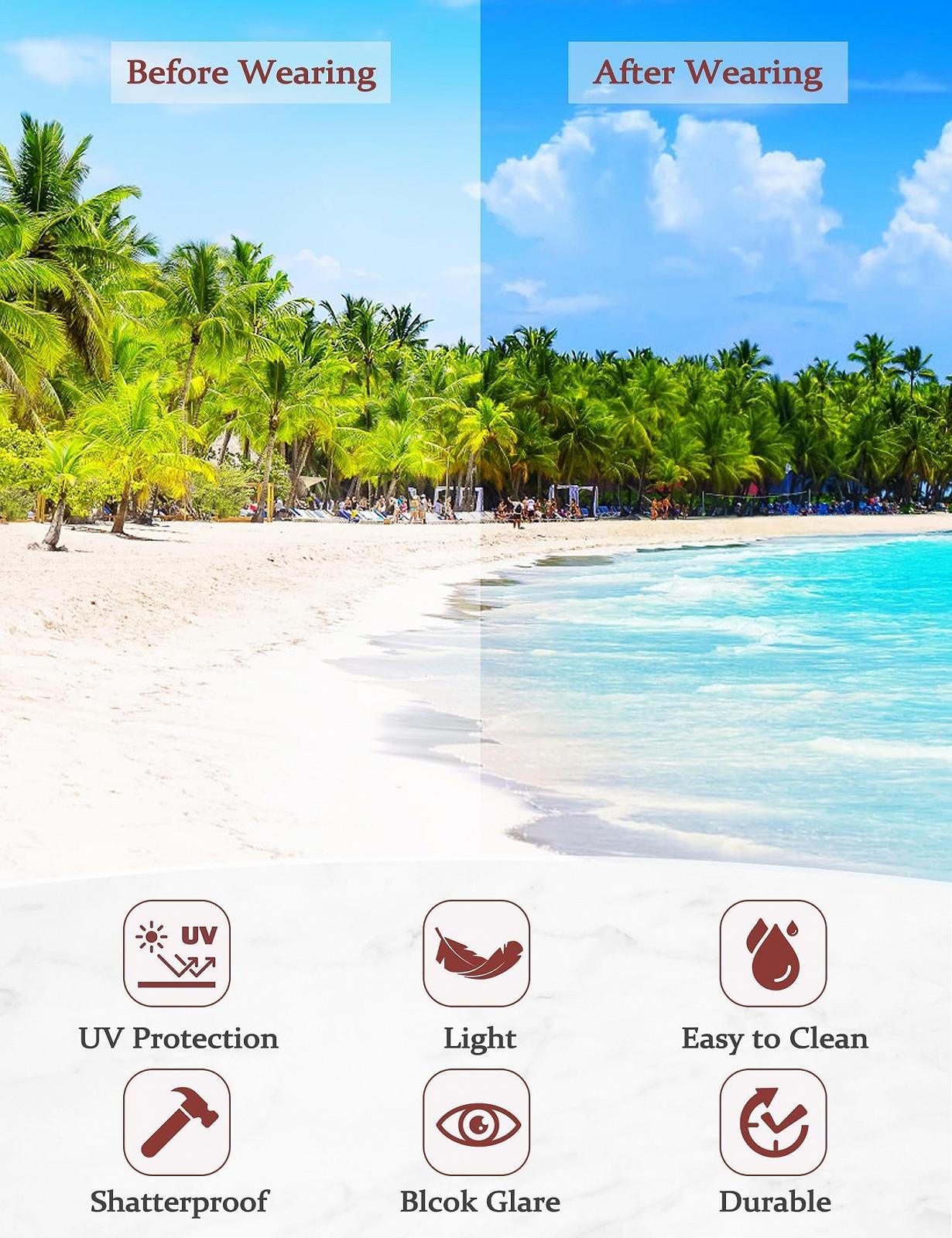 Сонцезахисні окуляри Котяче око MELLIEX Ретро, набір 4 шт, фото №3