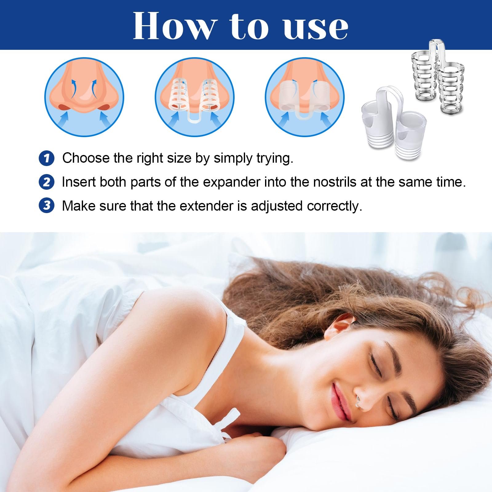 Антихрап пристрій 8 шт Багаторазовий розширювач, фото №6