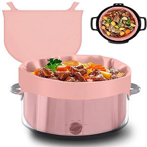 Купити Вкладиш-розділювач для мультиварки xiangbaoshang з ручкою силіконовий рожевий 8qt - Фото 1 Вкладиш-розділювач для мультиварки xiangbaoshang з ручкою силіконовий рожевий 8qt - Фото 1