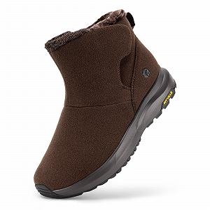 Черевики FitVille Extra Wide Winter Чоловічі Зимові Теплі З Вкладкою Зимові Сніжні Чоботи Широкий Короткий Верх Плоскі Зимові Вуличні Комфортні Нековзні Зимові Чоботи - Фото 1