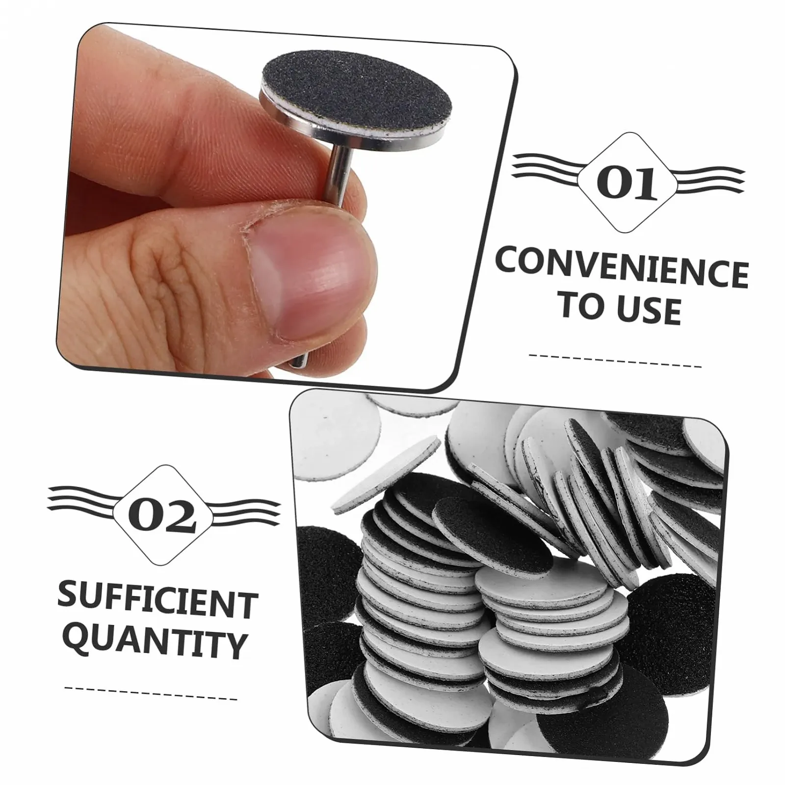 Набор для ухода за ногтями OATIPHO 60 шт. Нержавеющая сталь Черный, фото №8