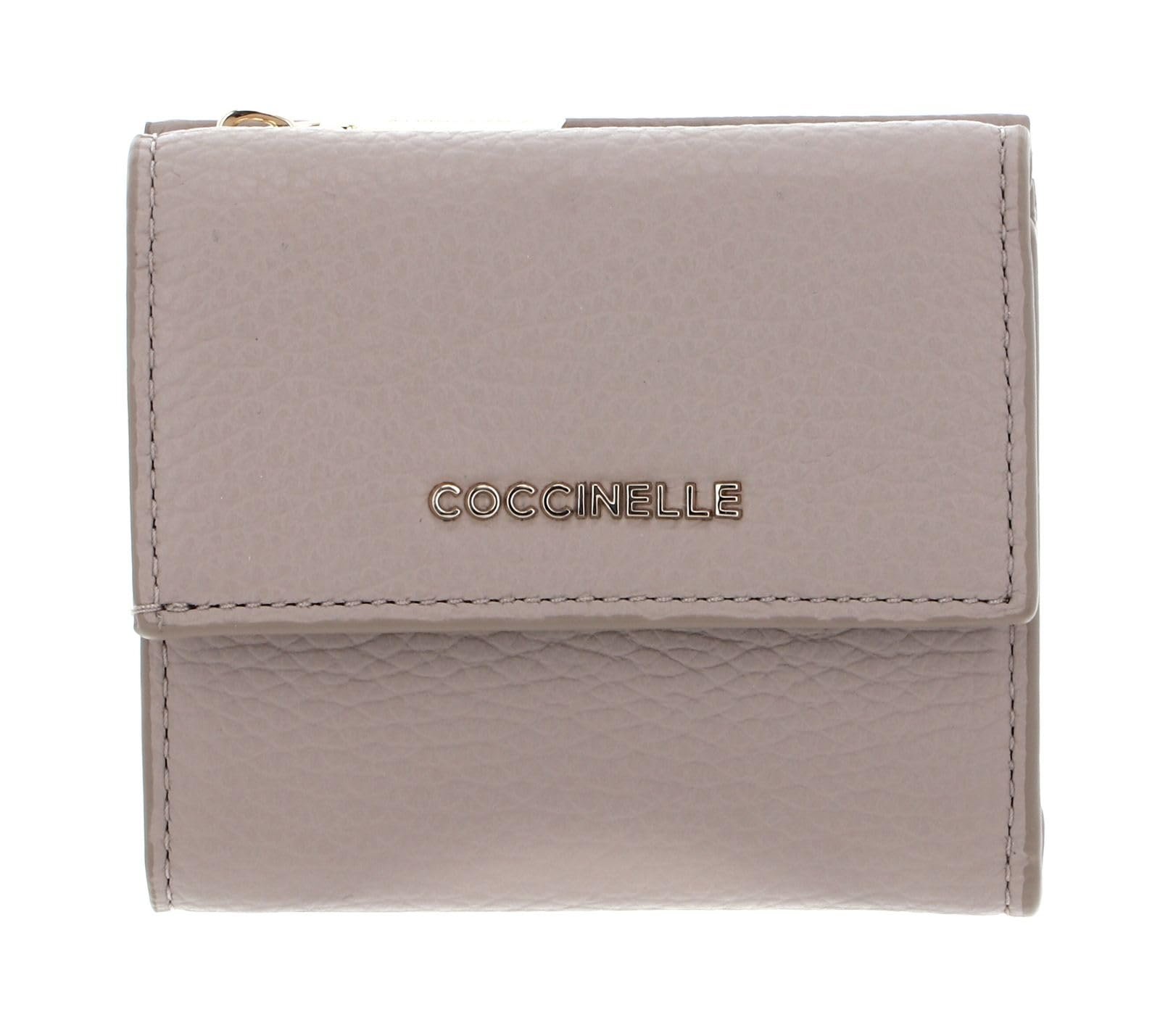 Кошелек Coccinelle Metallic Soft Зернистая кожа Пудрово-розовый, Пудрово-розовый, Современный, фото №4