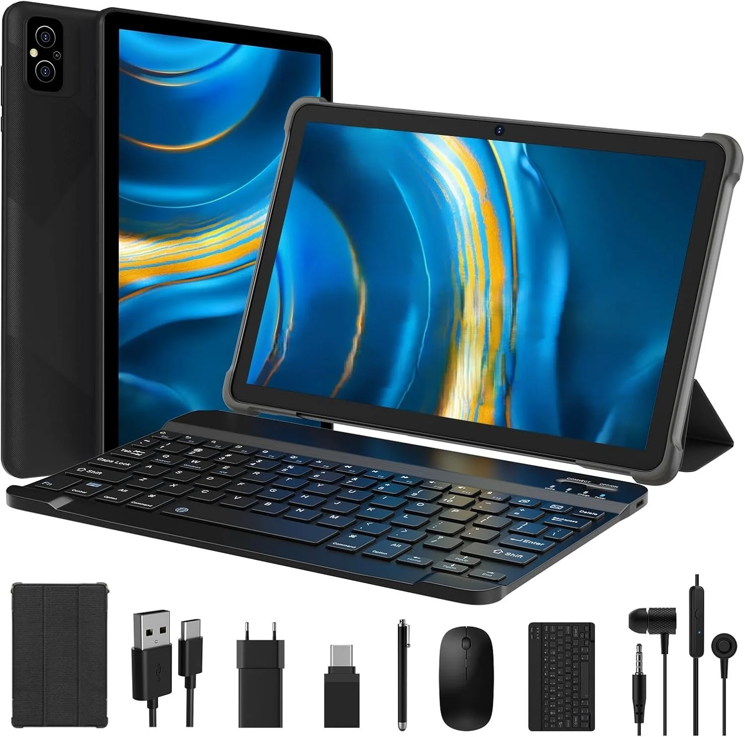 Планшет 10.1" MIXLURE Y121 8+12/128Gb 8 ядер Android 13 8000 mAh Чорний, фото №1