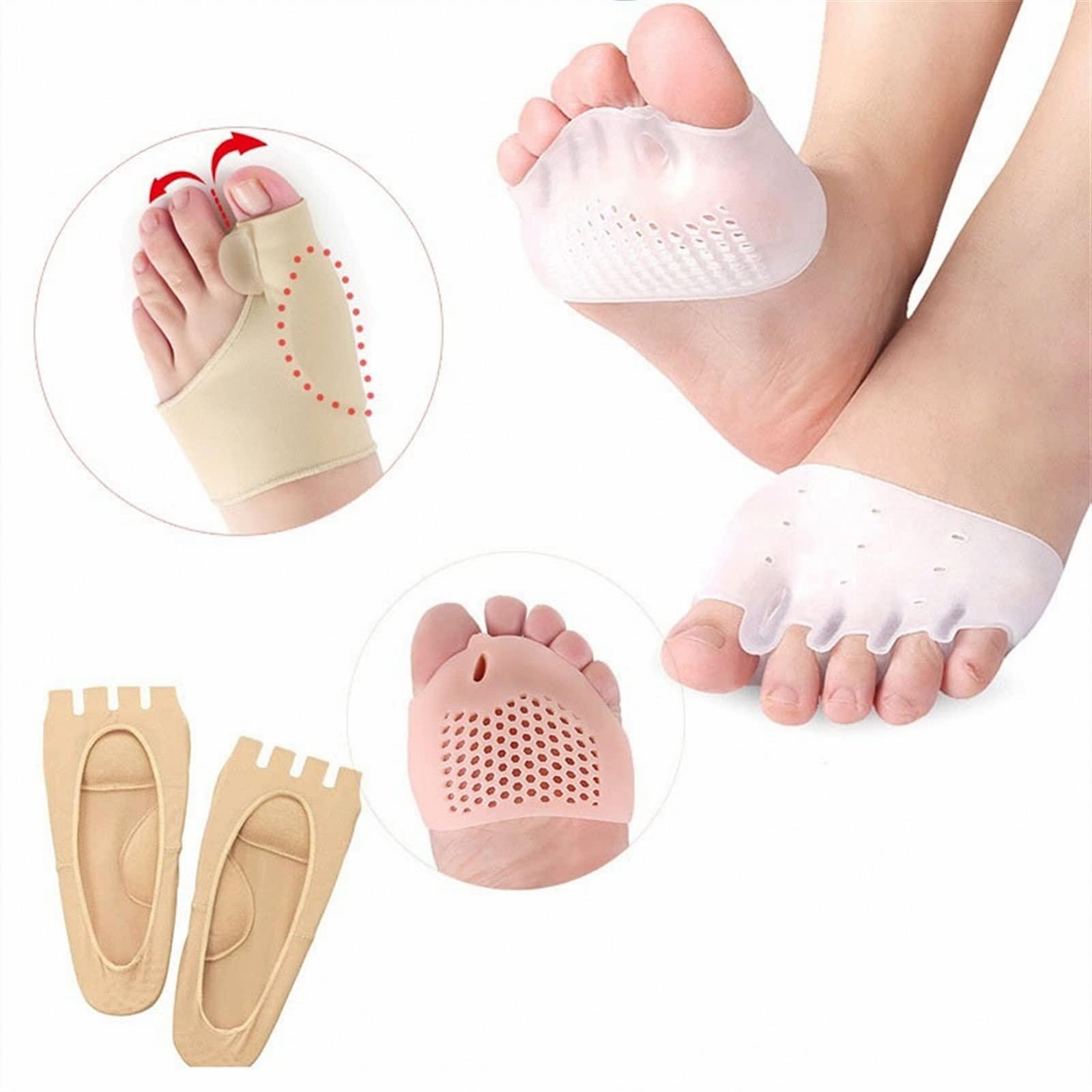 Роздільники для пальців ніг Силіконові накладки для передньої частини стопи Ортопедичні, фото №3