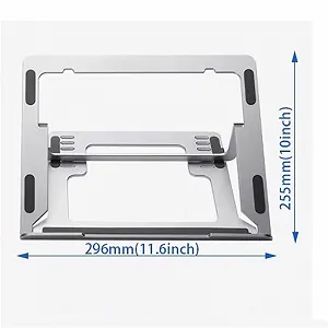 Подставка для ноутбука алюминиевая складная с 6 передачами для всех ноутбуков до 15,6 дюймов - Фото 1