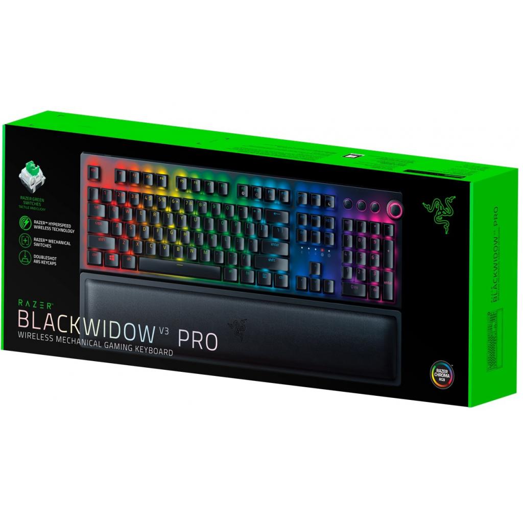 Клавиатура Razer BlackWidow V3 PRO Green Wireless RZ03-03530800-R3R1, фото №10