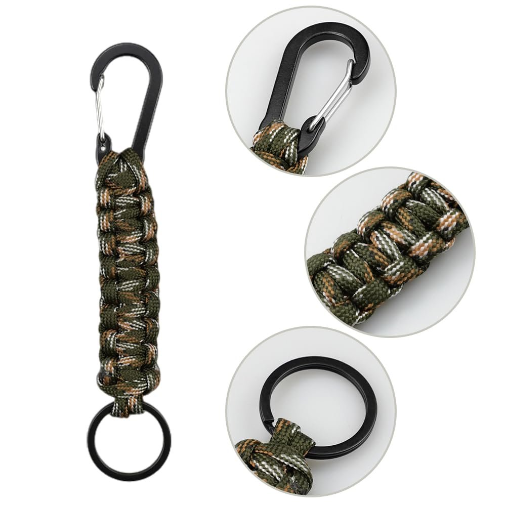 Брелок Pack of 10 Paracord, Підвіска Paracord, Плетений шнурок для альпінізму, піших прогулянок, їзди на велосипеді, кемпінгу, фото №6