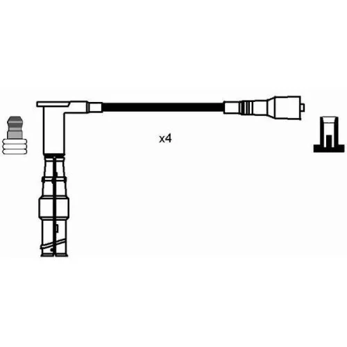 Комплект проводів запалювання NGK 0738 для автомобілів без розподільника запалювання, фото №2