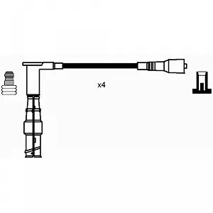 Комплект проводів запалювання NGK 0738 для автомобілів без розподільника запалювання synthetic.ua - Фото 1