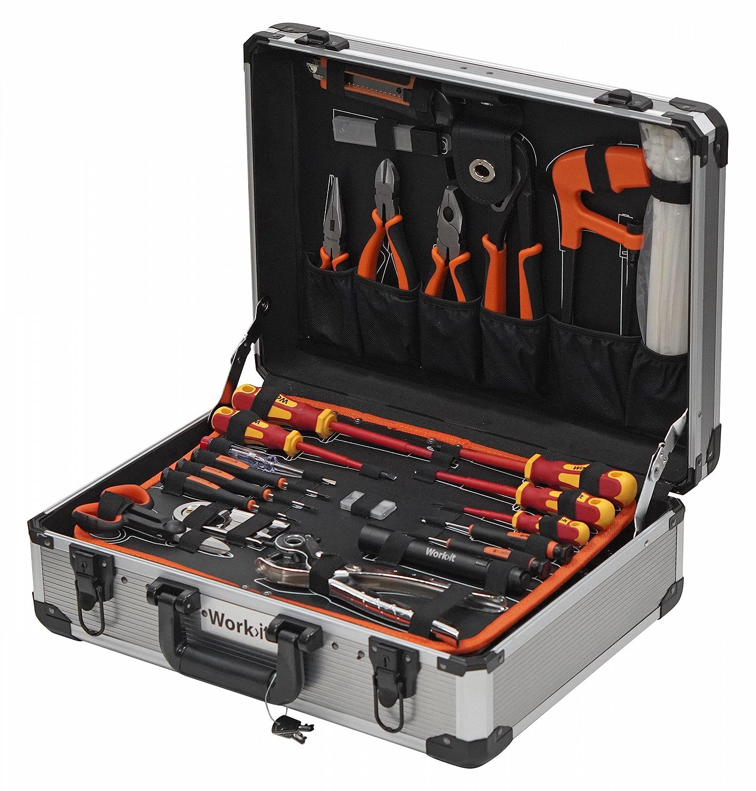 Набір HOME It 247 Piece DIY Tool Box Complete з прецизійними інструментами + алюмінієвий кейс, фото №4