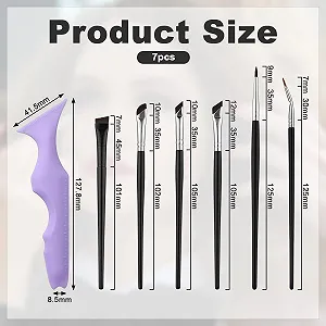 Трафарети для підводки Пензлі для підводки силіконові фіолетові synthetic.ua - Фото 1